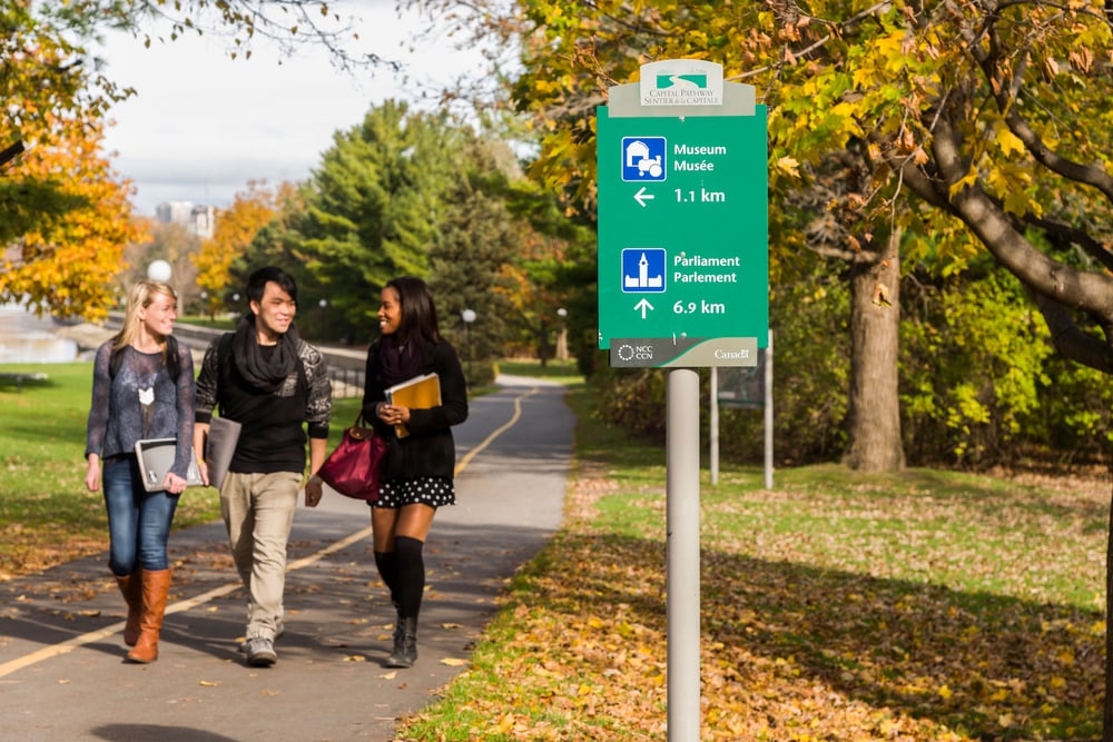 Carleton campus on the Rideau River